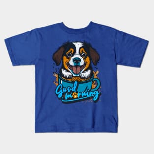 A teacup-dog - good morning Kids T-Shirt